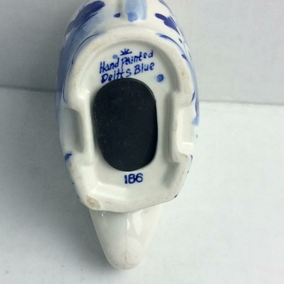 Hand Painted Delfts Blue 186 Vintage Elephant Bank - Picture 6 of 7